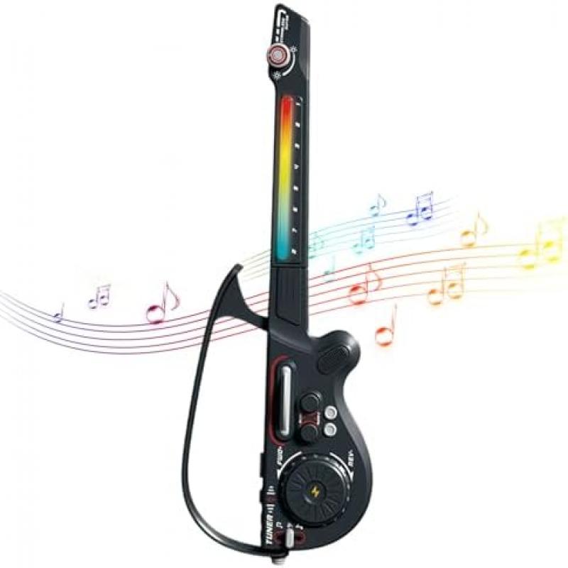 Iouyjiu Kindergitarre - Saitenloses Kabelloses Lernspielzeug, Musik Bassgitarren Spielset - Für Jugendliche Kinder