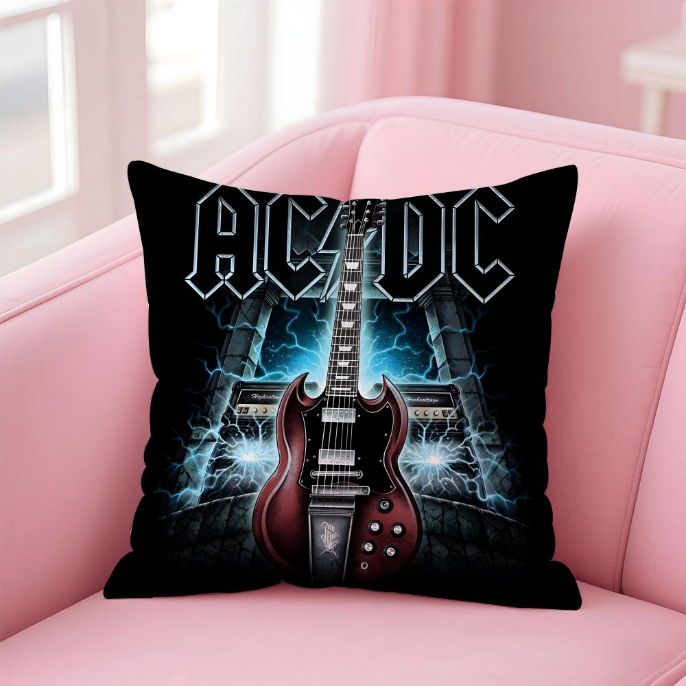 Band A-AC D-DC Cushion Cover Comfortable Reversible Pillow Cover Ideal for Car Sofa Bedroom & Beyond