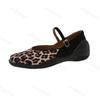 Fashion 2025 Autumn New Leopard Print Fashion Shallow Mouth Single Shoes for Women's Soft Soled Comfortable Versatile Casual Flat Pumps