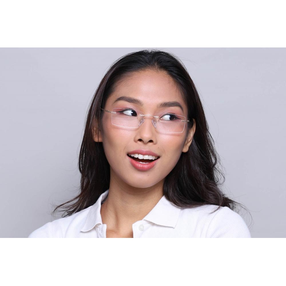 Full Rim Rectangle Gold Smartbuy Collection Linda Asian Fit 986d Fashion Unisex Eyeglasses