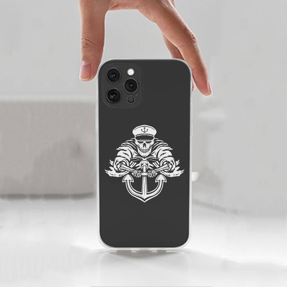 

Чехол для телефона Морской якорь и парус для iPhone 14,13,12,11,17,16,15,Pro,Max,Plus,X,XS,XR,SE,Mini Прозрачный мягкий чехол iPhone14