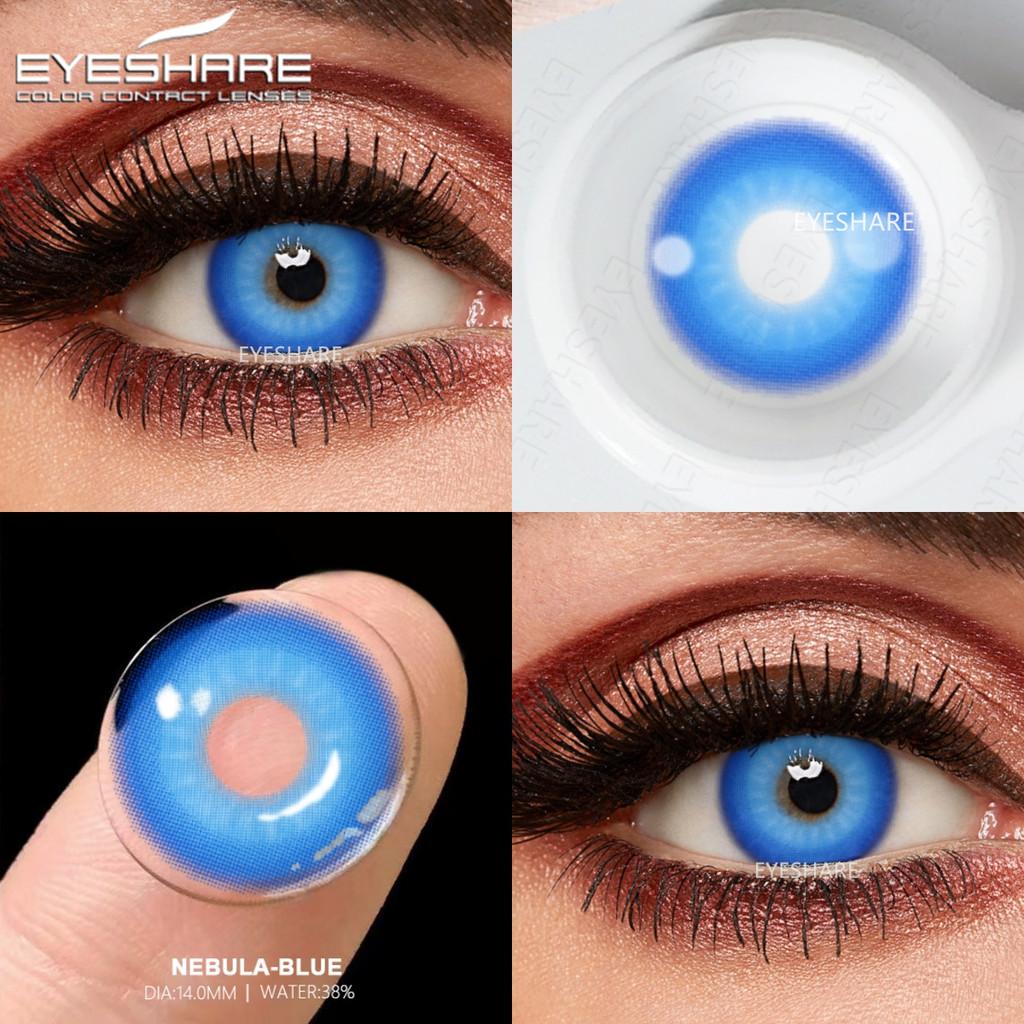 

EYESHARE NEBULA Однотонные контактные линзы для косплея Красные линзы Розовые линзы Косплей Контакты Ежегодные косметические ученики