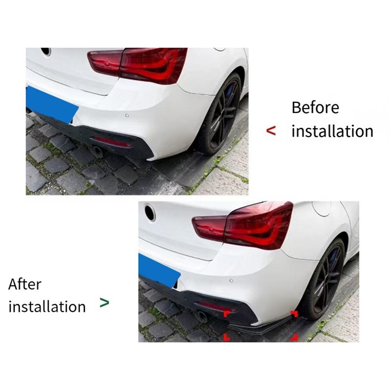 Stoßstangenlippe Diffusor Splitter Winglet Auto Heckspoiler Schürze für BMW 1er F20 F21 2015-
