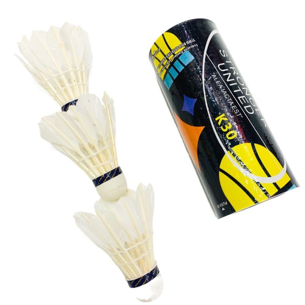High Speed White Shuttlecock Duck Feather Badminton Training Ball Badminton  Sports Equipments