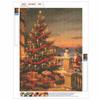Full Drill Diamond Art Kit Christmas Tree Snowman Holiday Decor DIY Rhinestone Painting Canvas Creative Handmade Gift for Dog Lovers