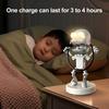 LED Night Light Cute Cartoon Robot Desk Lamp Dimmable Flicker Free USB Rechargeable Bedside Lamp Bedroom Decor