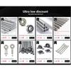 Home Door Gate Single Cylinder Deadbolt Stainless Steel Dead Bolt Door Lock Round-shape Locking Gear  Door  Lock Invisible Lock