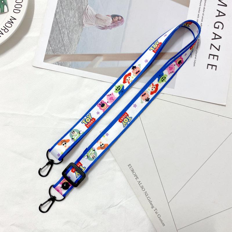Oblique Span Mobile Phone Lanyard Adjustable Cartoon Silicone Change Bag Lanyard Card Sleeve Record Label Lanyard Lanyard