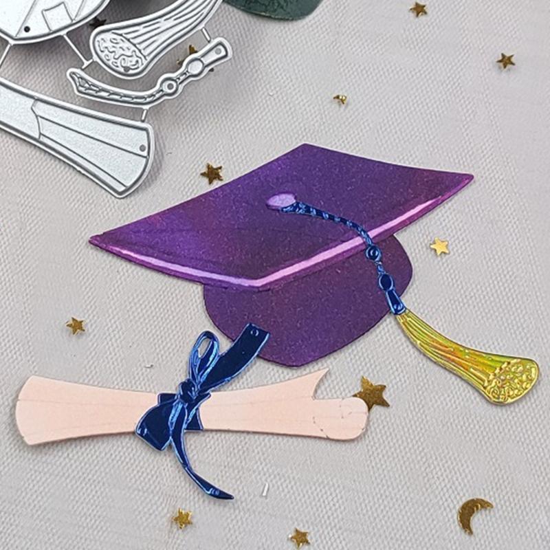 Bachelor Hat Die Cut for DIY Scrapbooking Decoration Graduation Cutting Dies