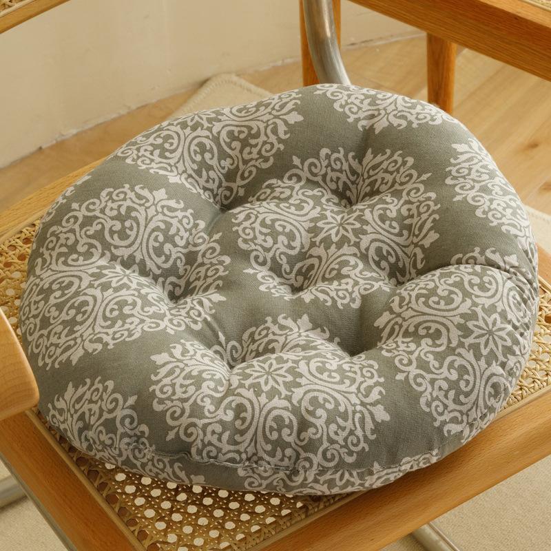 Ethnic Style Thick Cushion Plump Filling Circular Floor Seat Pads Tatami Yoga Meditation Mat Living Room Study Room Bedroom Yoga Studio Universal