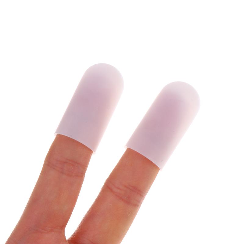 5/10Pcs Silicone Finger Protectors Heat Resistant Anti Slip Anti Scalding Antistatic Finger Cots Single-Finger Transparent Cover