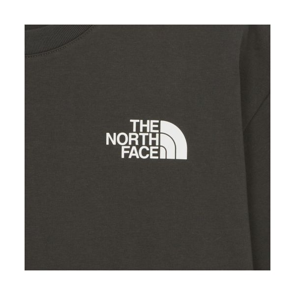 The North Face Logo Pattern Loose Fit Round Neck Short Sleeve T-Shirt Unisex T-Shirt Charcoal-Gray NT7UR27A
