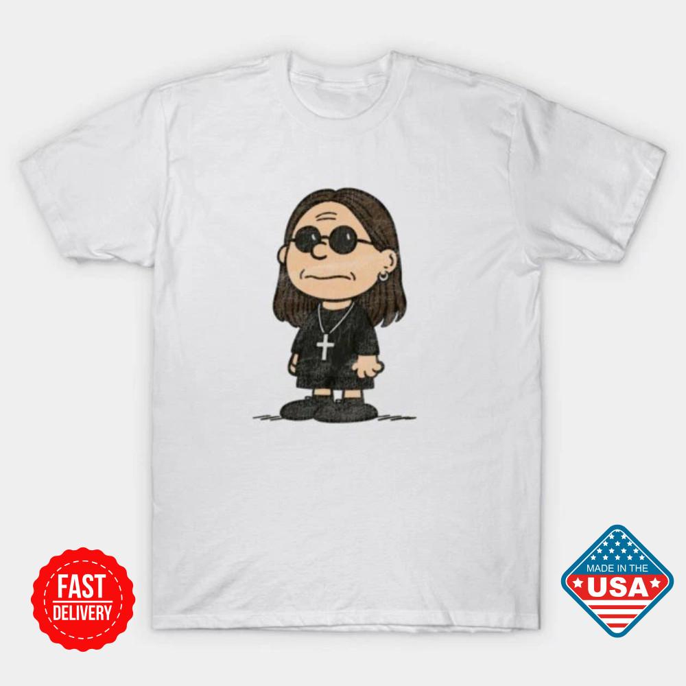 Ozzy Osbourne and Charlie Brown Inspired - Charles Schulz T-Shirt Fan Shirt Unisex T-Shirt XL