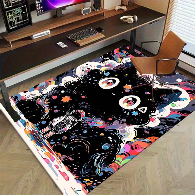 1pc Office Carpet: Anti Slip Anime Cartoon Design Rug Perfect for Home Decor, Living Room, Bedroom, Game Room & Dormitory
