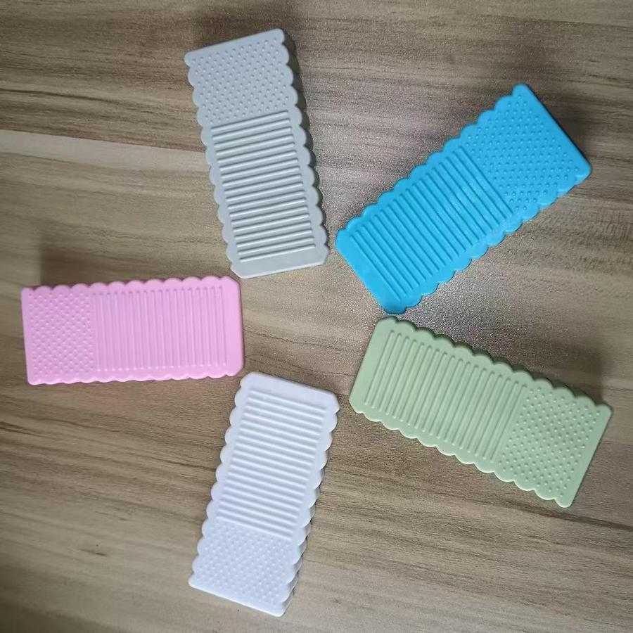

Silicone Windproof Door Stopper Door Seal Anti-Collision Pad Door Wedge Security Door Stop Baby Anti-pinch Creative 1 PCS 8*3.9*1.4cm білий