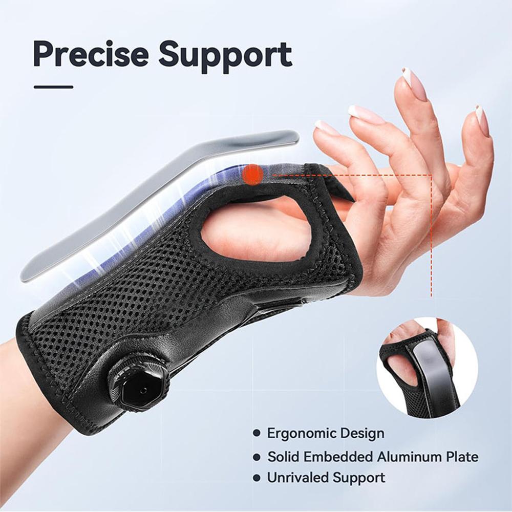 1 Piece Wrist Brace For Carpal Tunnel Adjustable Knob Hand Brace Fits Right Hand
