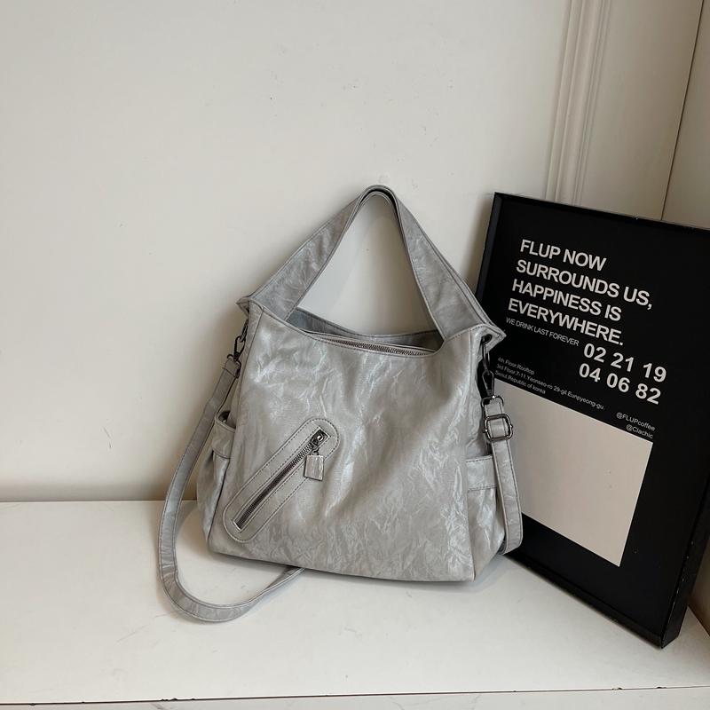 Women's Large Capacity Commuter Underarm Bag PU Shoulder Crossbody Bag Tote Bag