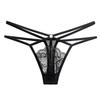 European and American Sexy Thong Women's Lace Sultry Hot Low-rise T Pants Ins Hollow Trend Cross Panties Women 2252