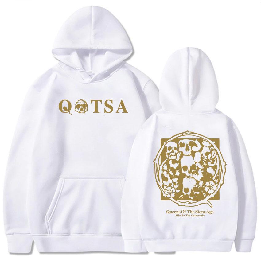 Mikiny Alive In The Catacombs QUEENS OF THE STONE AGE QOTSA Kapela Mikina s dlouhým rukávem Pánské mikiny s kapucí Grunge Pánská mikina