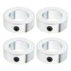 Lock Collar Clamp,4 Pcs 1-1/8 Inch Bore Carbon Steel Zinc Plated Shaft Collars for Linear Rod Shaft Guide with Screws,Constructed From Carbon Steel