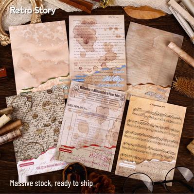 Retro Dye Series Materialpaket: Vintage Hintergrundpapier & DIY Journal Dekoration