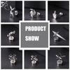 ZS 1PC 16G Cross Skeleton Finger Stainless Steel Stud Earring For Women Men Punk Rock Ear Conch Tragus Cartilag Helix Piercings