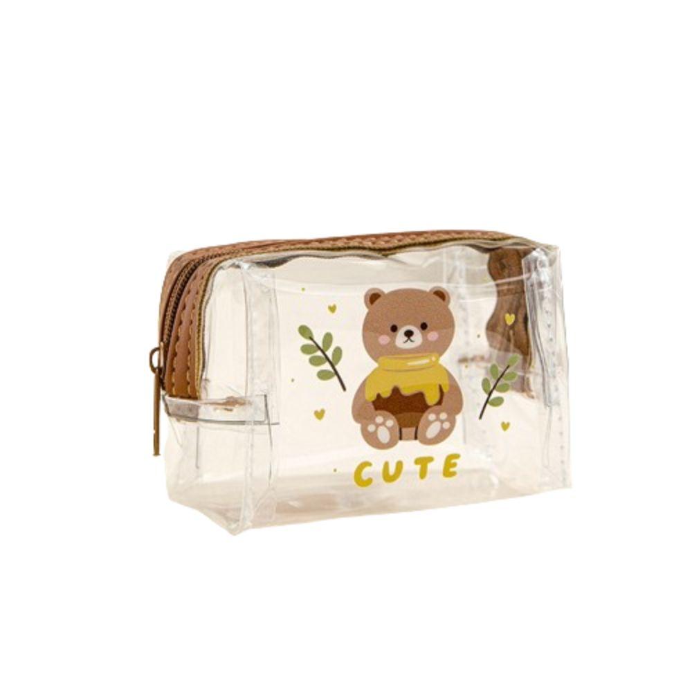 

Сумка для хранения кабеля для хранения данных Прозрачная сумка для хранения цифровых данных Сумка для зарядного устройства телефона Кабель для наушников коричневый