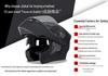 Jiekai DOT Standard Flip-up Double Visor Men's All-Season Motorcycle Helmet
