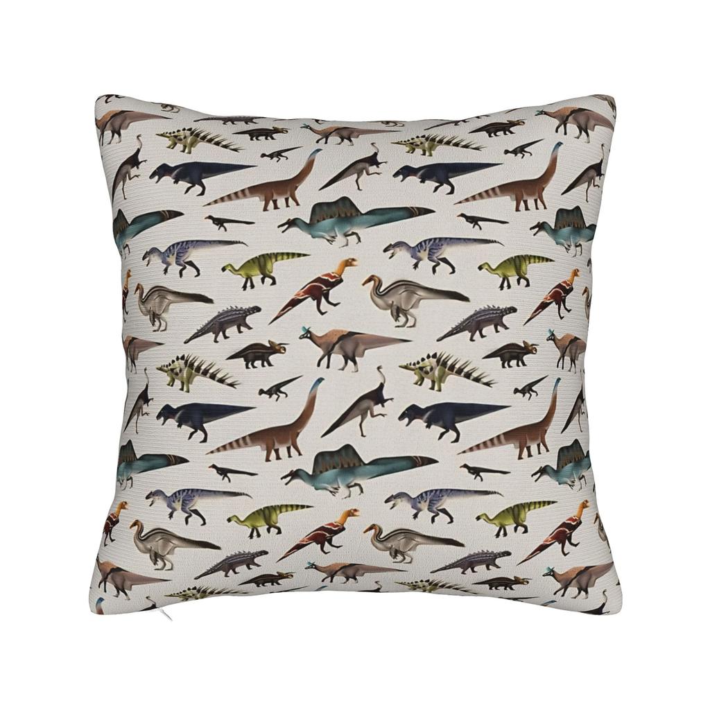 Pillow Cover Fun Dinosaur Pattern Novelty Pillow Case For Sofa Couch Bed Living Room Pillowcases