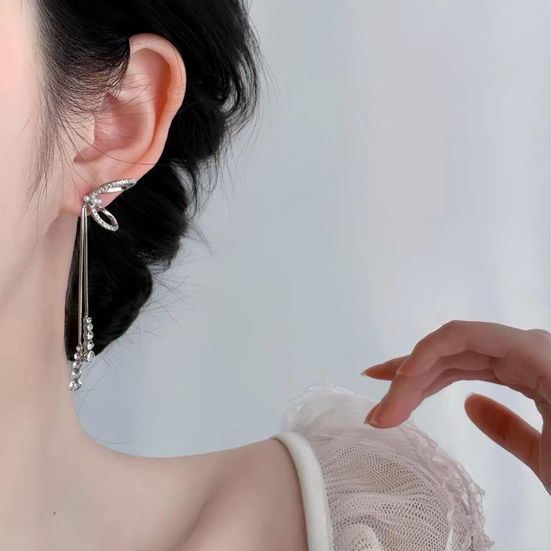 Schmetterlingsknoten Perlenquasten Ohrringe Für Damen Hochwertige Charm-Ohrringe