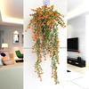 Artificial Hanging Spider Plant Vines with Tiny Sprouts - Decorative Indoor Basket for Living Room
