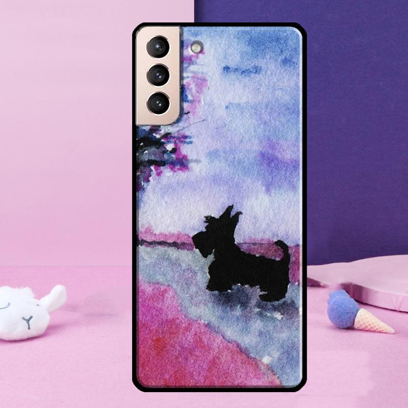 Westie Scottie Scottish Terrier Phone Case For Samsung Galaxy S25 Ultra S24 S23 Ultra S9 S10 S20 S21 S22 Plus S24 FE Cover