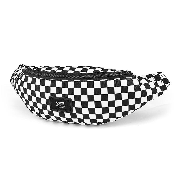 Vans Polyester Crossbody Bag , Sling Bag , Fanny Pack Regular Unisex Black / White (Unisex) Fanny Packs VN0A45GXHU0