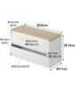 Yamazaki RIN Tissue W26 x D11 x Paper Towel 4766 Double-Sided Case, Natural, Approx. H14cm, Case,