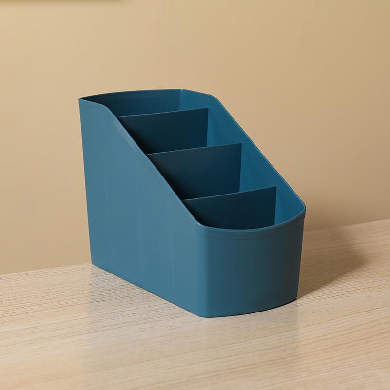 Trendige Schreibtisch-Aufbewahrungsbox: 4-Raster für Wohnheimkosmetik und 5-Raster für verschiedene Artikel.