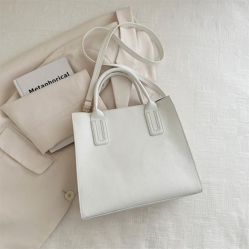 Stylish Pu Tote Bag For Women Large Capacity Shoulder Crossbody Bag Summer Fashion