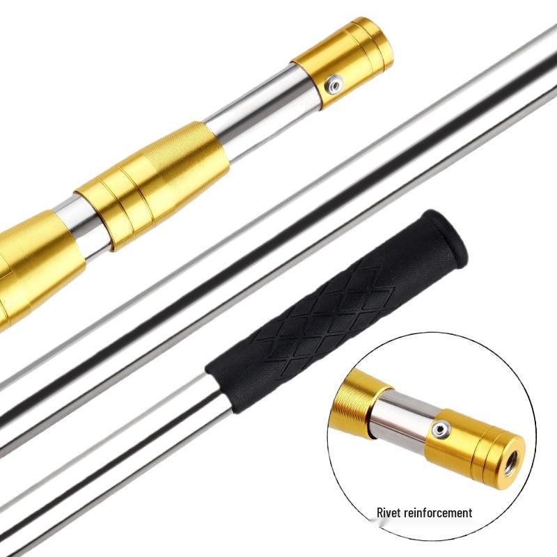 Stainless Steel Retractable Landing Net Pole Fishing Gear Set