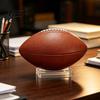 Sports Memorabilia Showcase Rack 2/4Pcs Acrylic Football Display Stand, Clear Signed Rugby Ball Holder, Stand for Fan Room Decoration Desktop