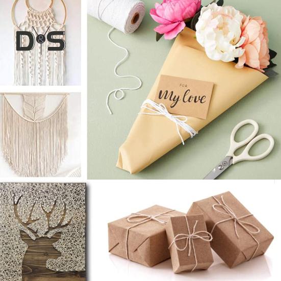 1 Rolle Geschenkband aus Naturmaterial mit großer Zähigkeit und langlebigem Garn