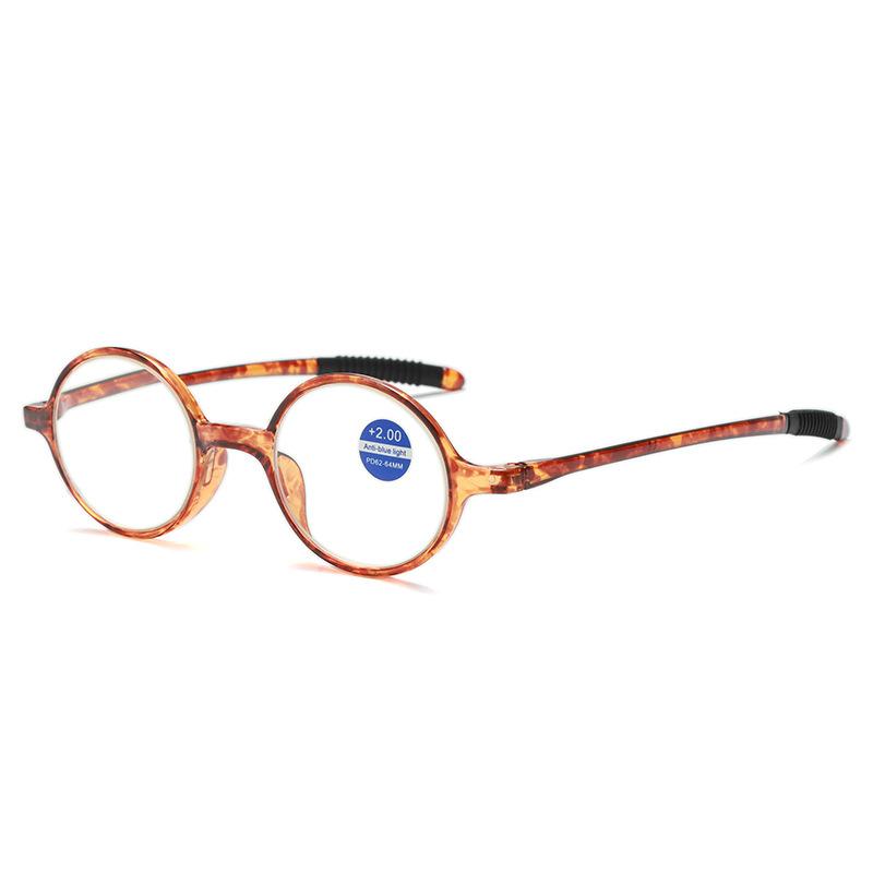 

Tr Antique Reading Glasses Anti-Blue Light Elderly Reading Glasses Retro Round Oval Literary Old Light Glasses 200