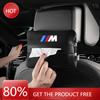 BABA1 Car Flip Fur Car Seat Back Hanging Tissue Box Car Armrest Box Napkin Bag Set For M Power Performance M3 M5 X1 X3 X5 X6 E46