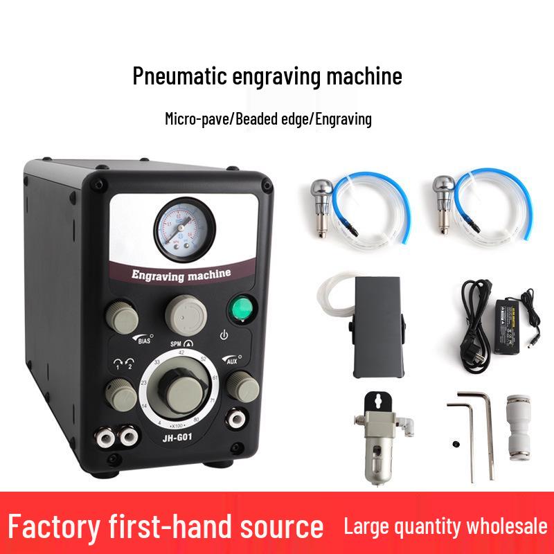 Pneumatic Jewelry Inlay and Engraving Machine for Gold, Silver, and Copper.