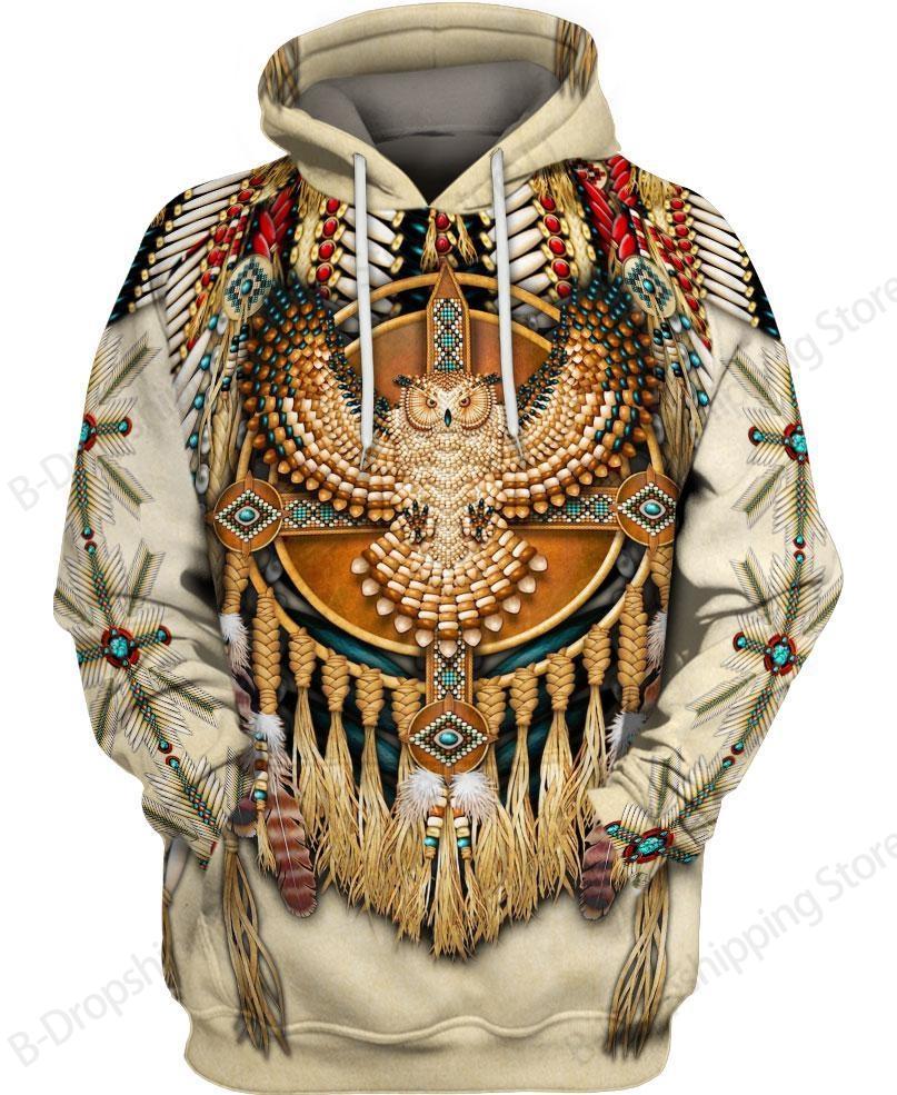 Native Wolf Pattern Culture 3d Print Hoodie Men Women Fashion Long Sleeve Hoodies Vintage Coat Men Sweatshirt Unisex Clothes NEW