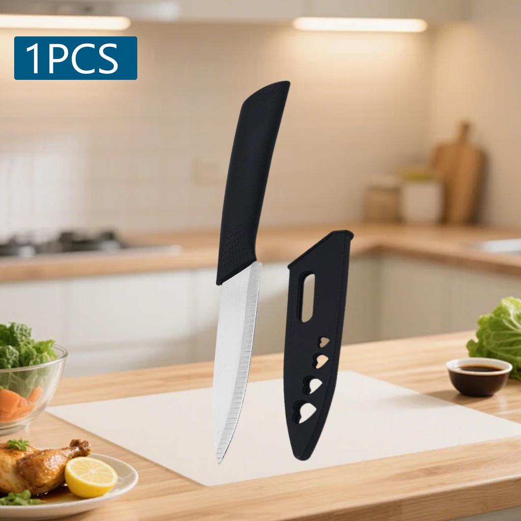 WXCOO Professional Kitchen Knife Fruit Peeling Chef's Knife Meat Cleaver Fruit Slicing Stainless Steel Fruit Knife Wooden Handle