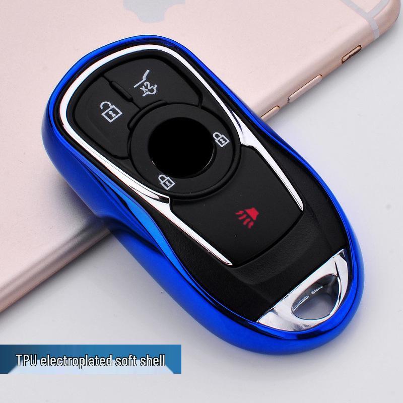 Buick Key Case: Fits LaCrosse, Envision, Verano - TPU Shell Remote Cover with Buckle