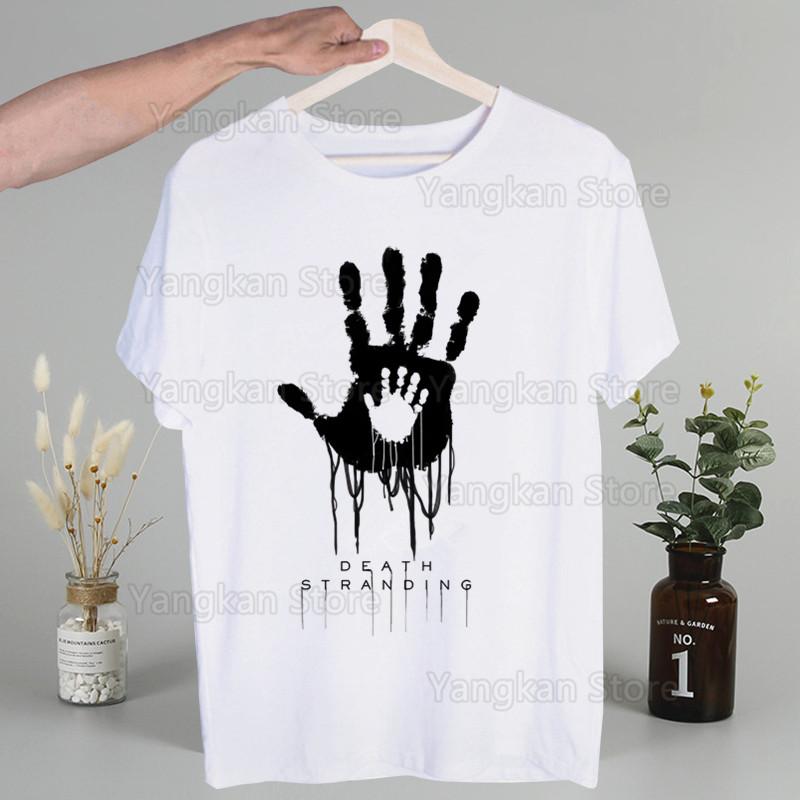 Death Stranding Kojima Men Hip Hop Streetwear Print T Shirt Harajuku TShirts Short Sleeve Fashion Casual T-Shirt Tops Tees