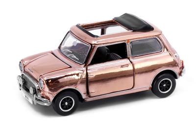 Tiny City Morris Mini Cooper (Růžové zlato) se střešním oknem [Pouze pro členy]