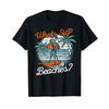 Watersport SUP Attire Retro Skeleton Paddleboard SUP Beaches Funny T-Shirt
