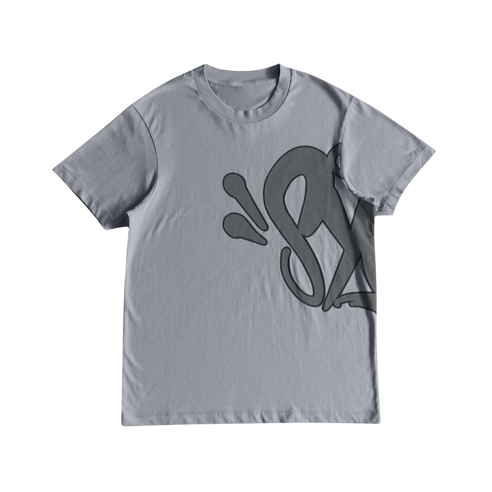 

Women s And Men s Casual Fashion T-Shirt Round Neck Short Sleeve Top Printed Top S