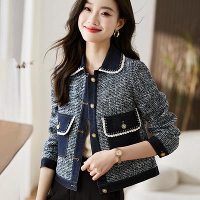 Small Fragrance Jacket for Women In Spring and Autumn Clothes New Age-reducing Style Retro Top